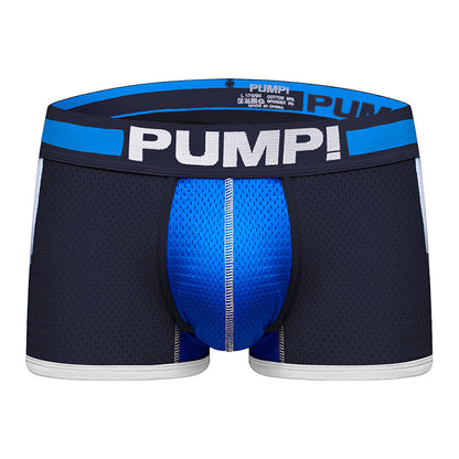 Men's Nylon Sports Boxer Briefs – Breathable Shaping Mid-Waist 3 Colours