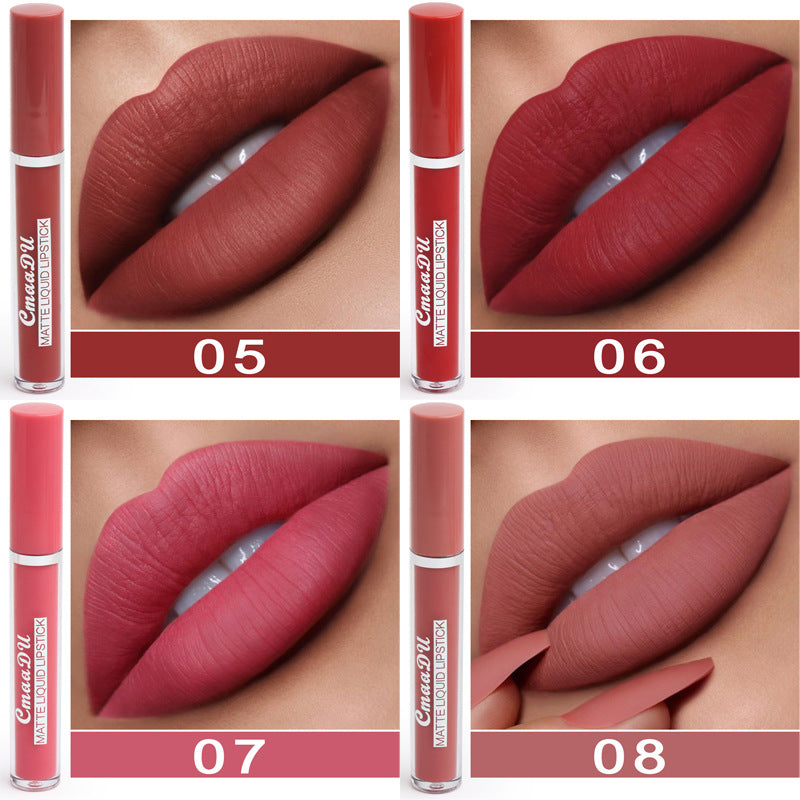 Waterproof Matte Lip Gloss Set 10 Pack | Long-Lasting Assorted Shades