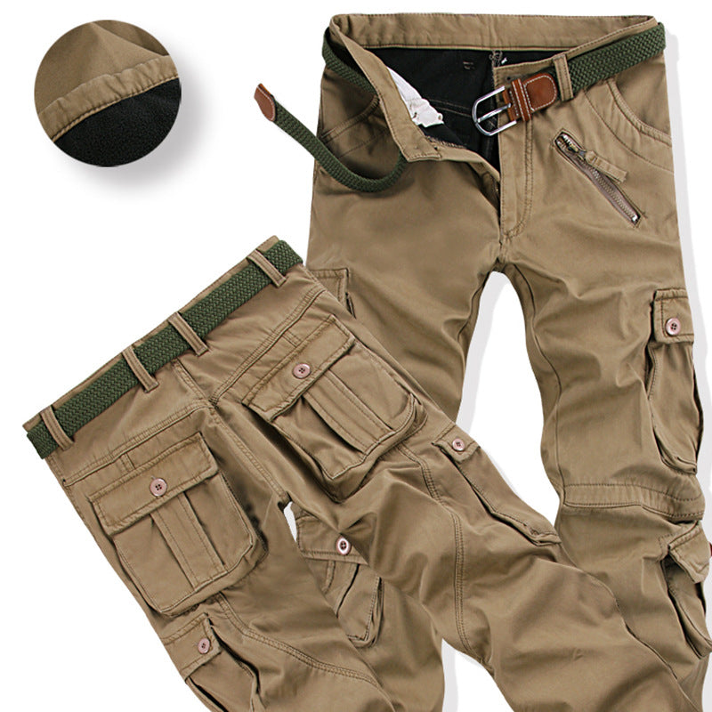 Men's Straight-Leg Cargo Work Trousers | Cotton Workwear