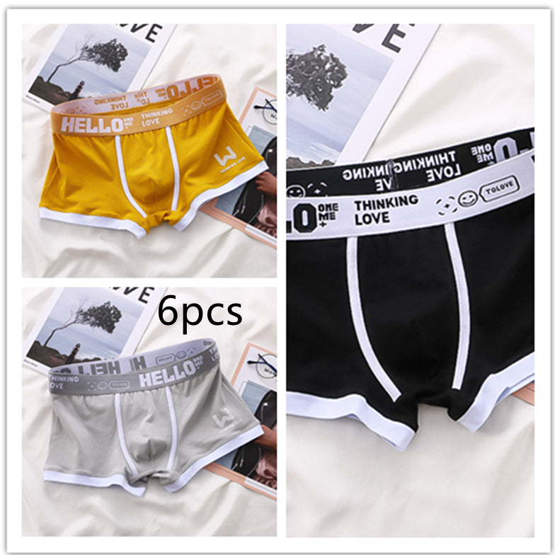 Men's Cotton Boxer Briefs Multi-Pack – Breathable Low-Waist Underwear