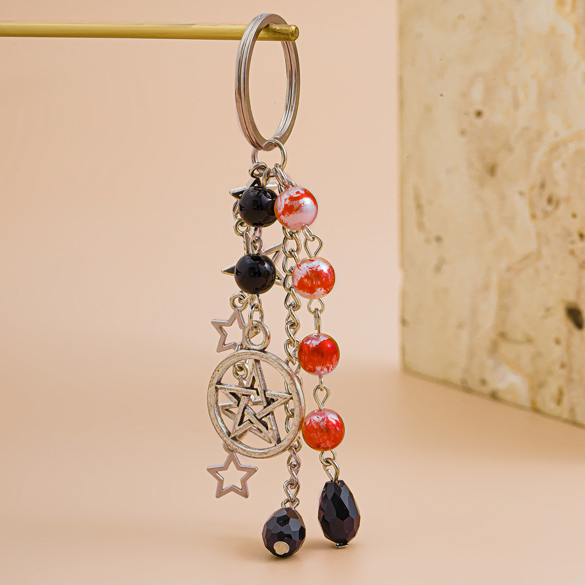 Strawberry & Fruit Charm Keychain | Cute Gift