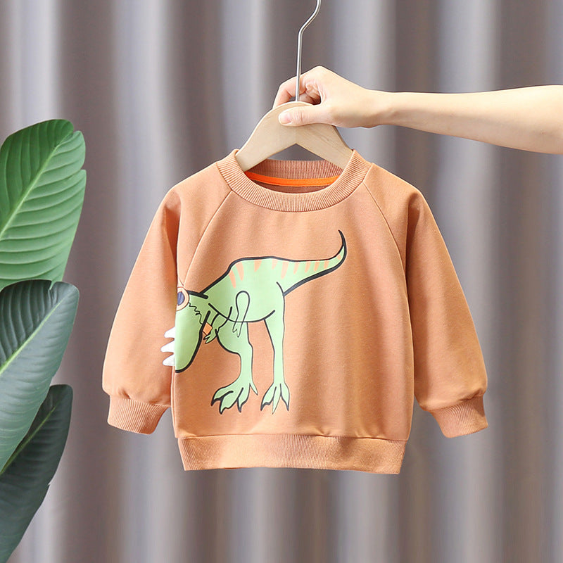 Children's Dinosaur Cartoon Sweatshirt | 95% Cotton Kids Top 80–120cm