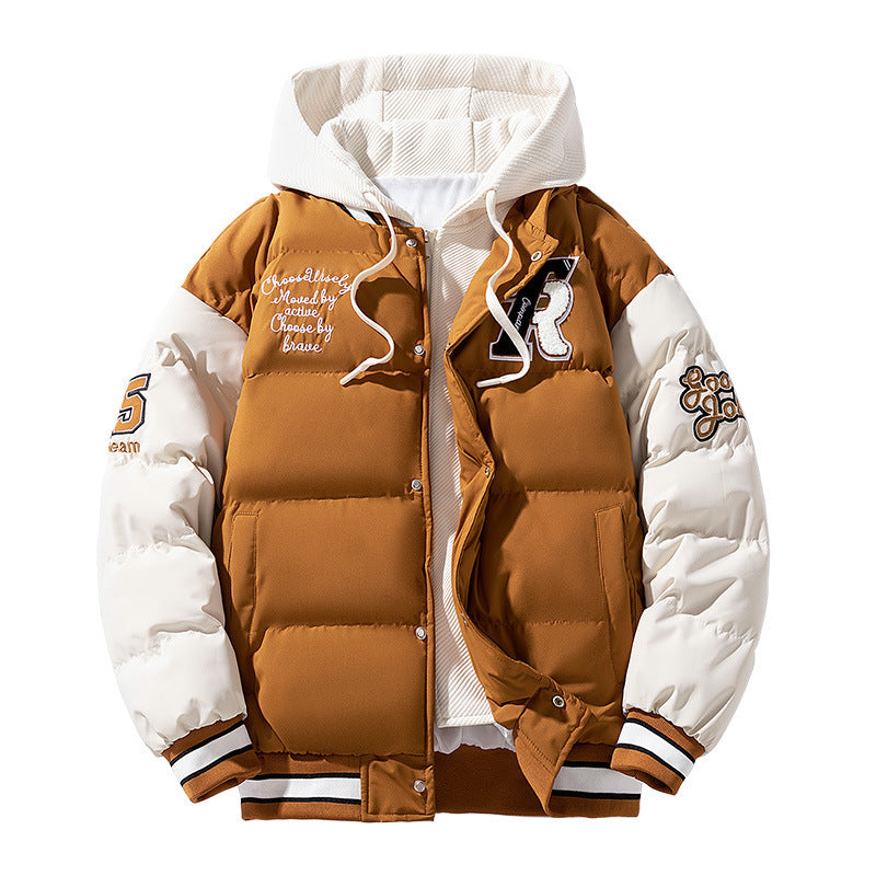 Men's Slim Fit Padded Winter Jacket | M–4XL | Black, Caramel, Green