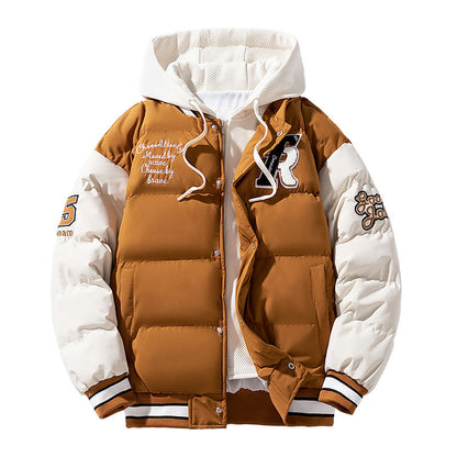 Men's Slim Fit Padded Winter Jacket | M–4XL | Black, Caramel, Green