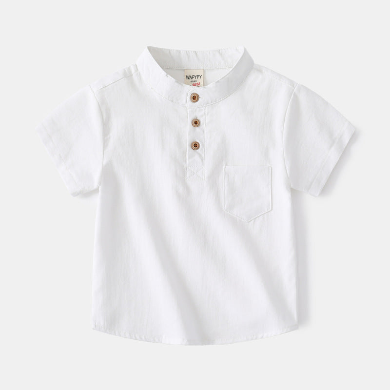 Boys' V-Neck Short Sleeve T-Shirt | Soft Cotton, Casual Fit