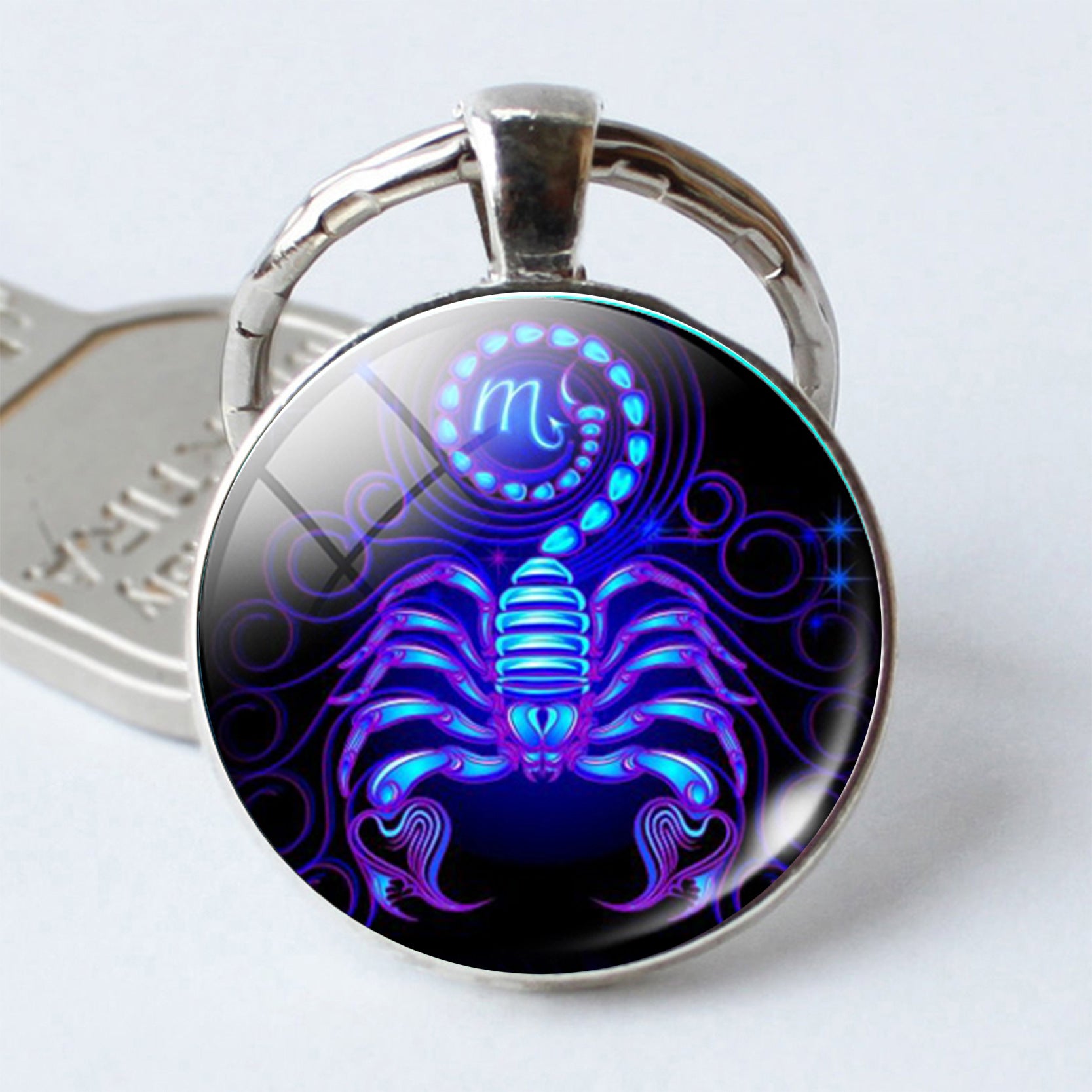 Zodiac Constellation Keychain | All 12 Signs | Alloy & Glass | JP Collections