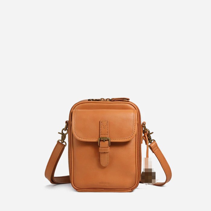 Women's Small PU Leather Crossbody Bag | Multi-Compartment Shoulder Bag