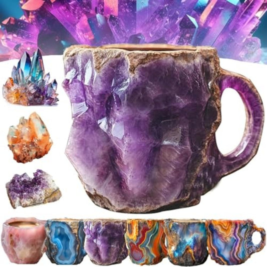 400ml Mineral Crystal-Effect Resin Coffee Mug