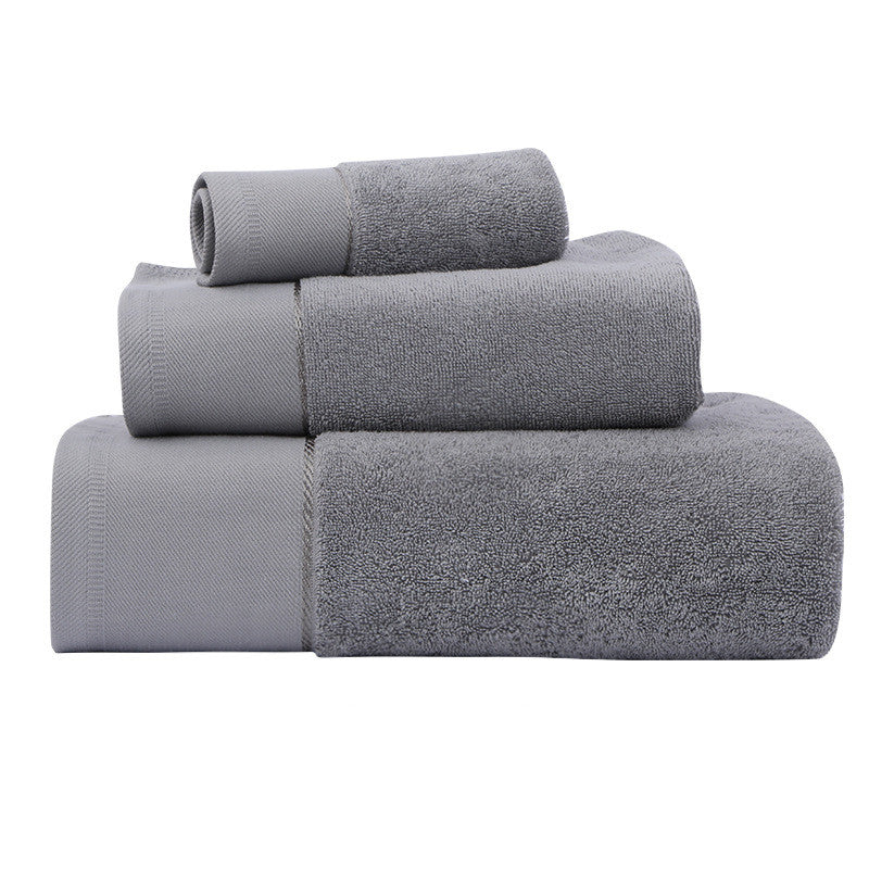 Cotton Hotel Towel Gift Set | 3-Piece Bath, Face & Square Towel Bundle