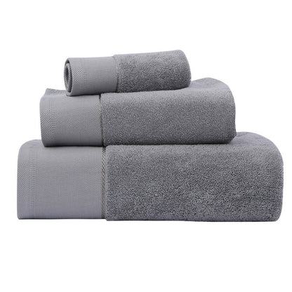 Cotton Hotel Towel Gift Set | 3-Piece Bath, Face & Square Towel Bundle