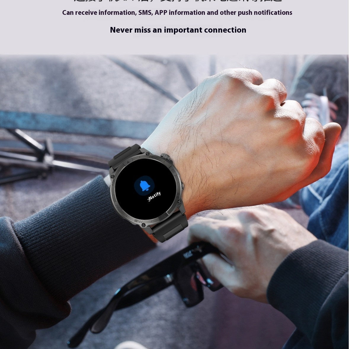 AMOLED GPS NFC Smartwatch – Bluetooth Calling, Heart Rate & Blood Oxygen
