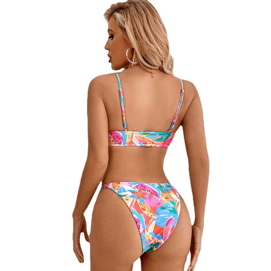 Women's Two-Piece Printed Bikini Set | Beach Swimsuit S–XL