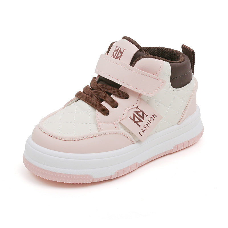 Children's High-Top Velcro Trainers | Casual Kids Sneakers