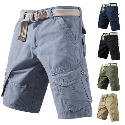 Men's Loose Cargo Shorts with Pockets