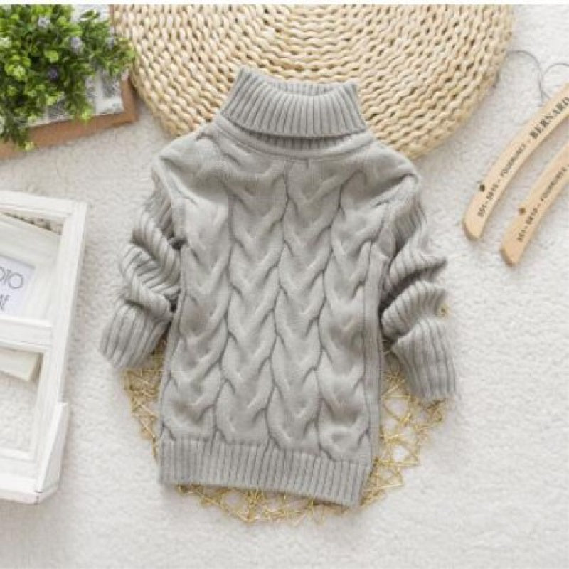 Kids Knit Pullover Sweater – Soft Round Neck Long Sleeve Top