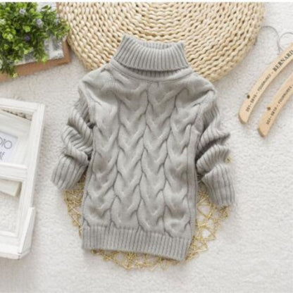 Kids Knit Pullover Sweater – Soft Round Neck Long Sleeve Top