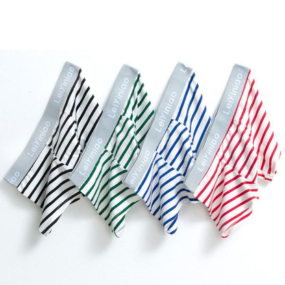 Men's Cotton Boxer Briefs 4-Pack – U-Convex Design 3 Colour Sets