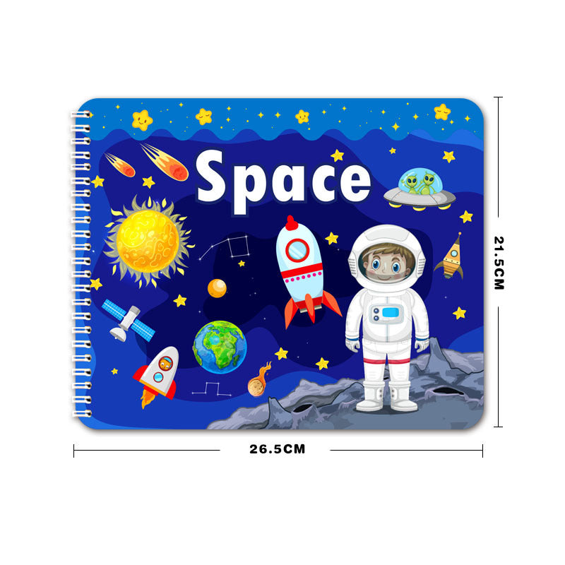 Children's Early Learning Activity Set Velcro Cards Sticker Book Ages 3+ - JParker Collections