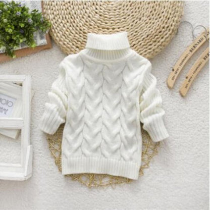 Kids Knit Pullover Sweater – Soft Round Neck Long Sleeve Top
