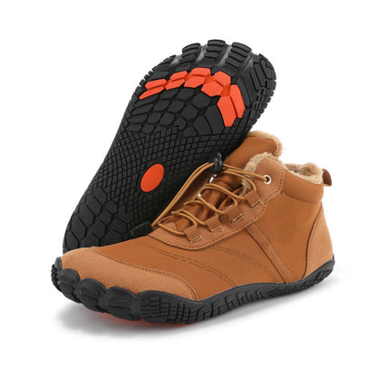 Fleece-Lined Winter Snow Boots | Warm Slip-On Outdoor