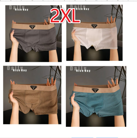 Men's Nylon Sport Boxer Briefs | 6 Colours | L–4XL