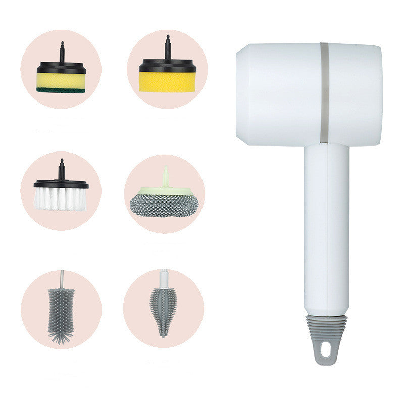 Electric Spin Scrubber Brush — USB Rechargeable Power Cleaning Brush with Interchangeable Heads