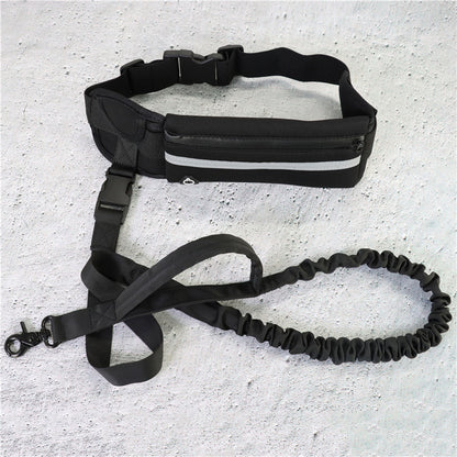 Hands-Free Dog Running Belt | Bungee Leash Waist Pack with Phone Pocket