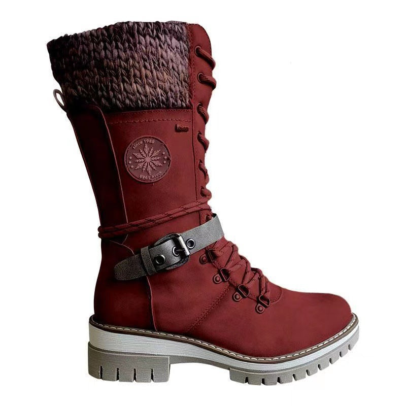 Women's Square Heel High-Cut Boots | 6 Colours | EU 35–43