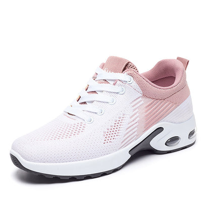 Women's Flyknit Casual Running Trainers - Breathable Flat Lace-Up