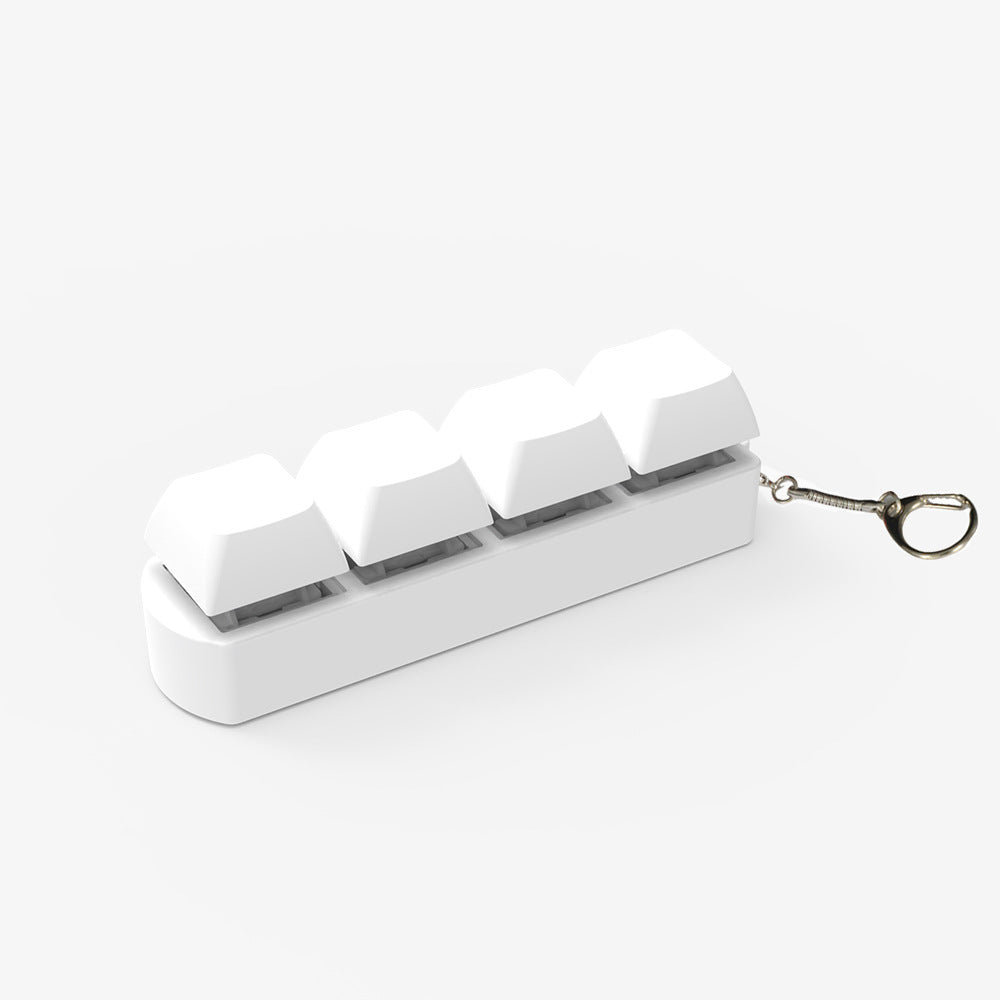 4-Key Mechanical Keyboard Switch Tester | Transparent Fidget Toy