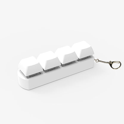 4-Key Mechanical Keyboard Switch Tester | Transparent Fidget Toy