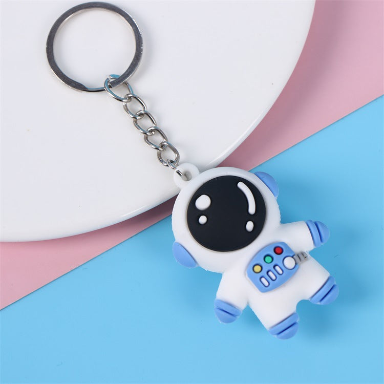 3D Silicone Cartoon Character Keychain | Astronaut, Bear & Dinosaur
