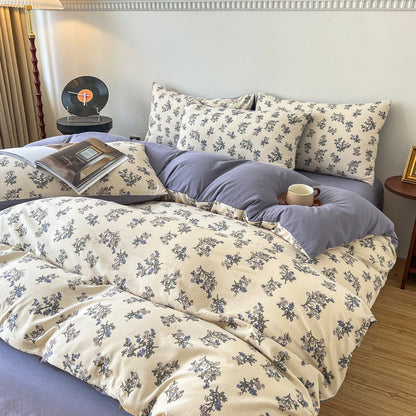 Jacquard Cotton Linen Bedding Set | 12+ Designs
