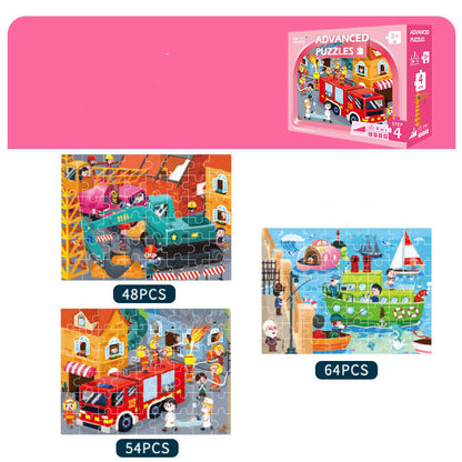 Wooden Jigsaw Puzzle Staged Learning Series 7 Designs Kids - JParker Collections