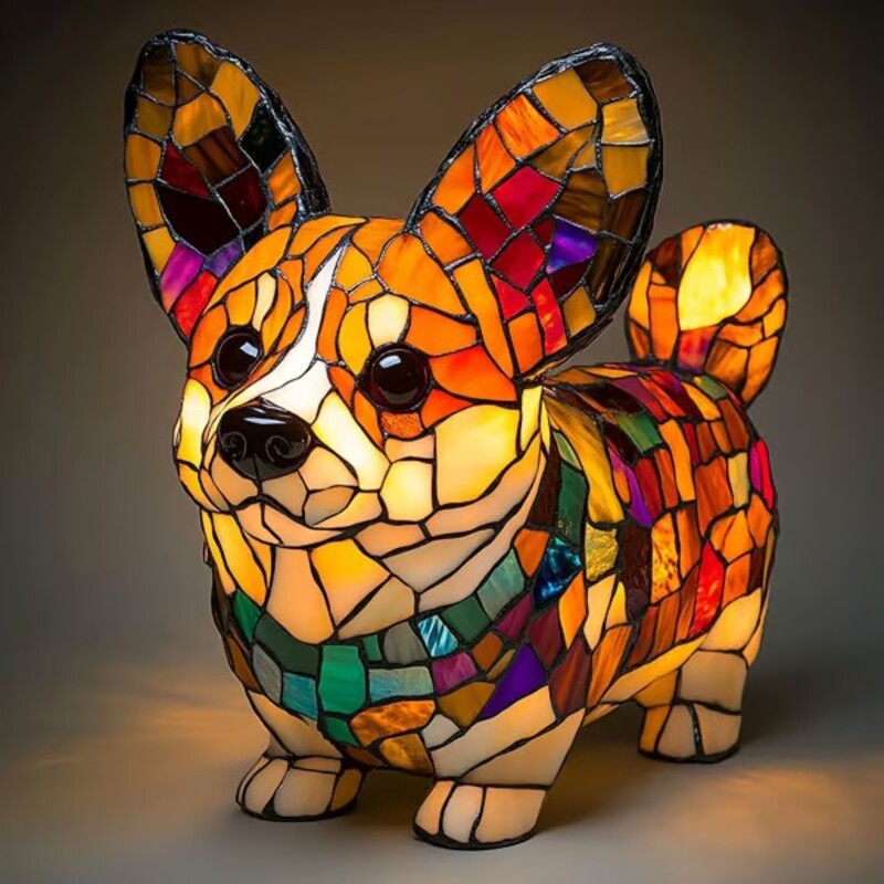 Animal Resin Night Light | Dog, Cat & Owl Designs