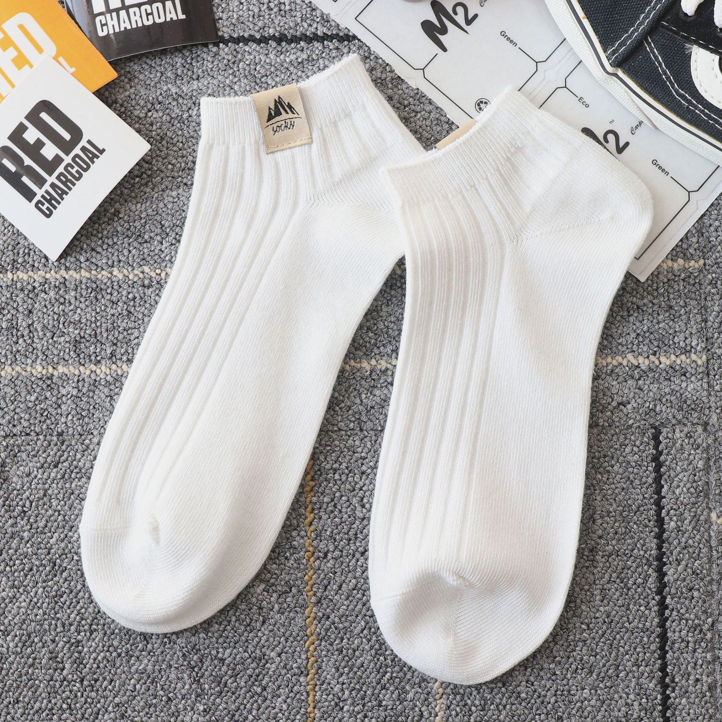 Unisex Cotton Sports Socks – Antibacterial Anti-Fungal Odour-Resistant 9 Colours