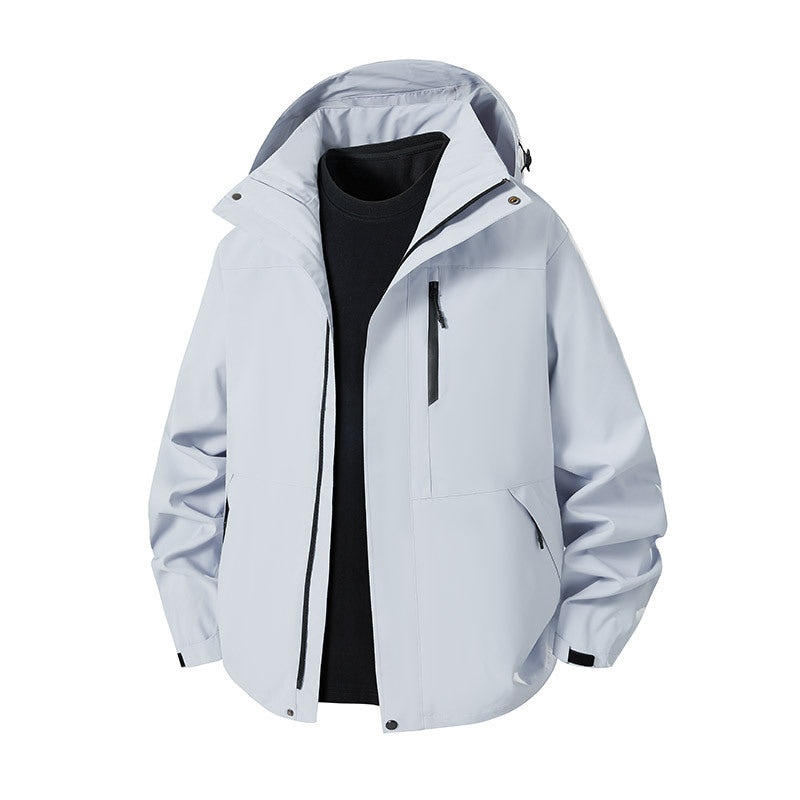 Unisex Waterproof Windproof Hooded Shell Jacket – 12 Colours