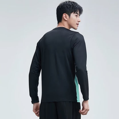 Men's Quick-Dry Long Sleeve Sports Top | Plus Size M–5XL