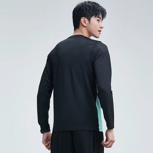 Men's Quick-Dry Long Sleeve Sports Top | Plus Size M–5XL