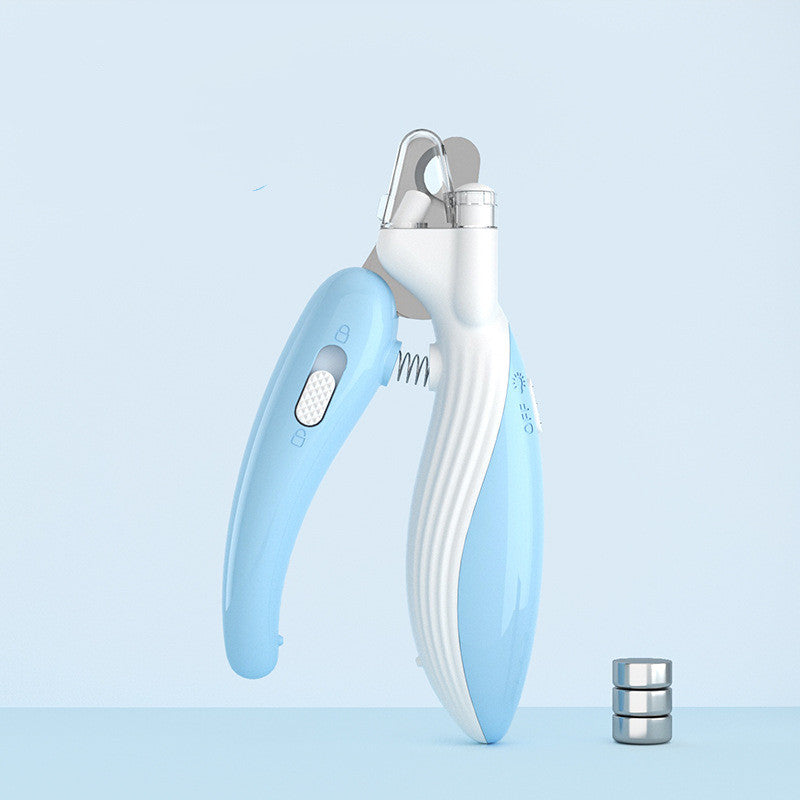 LED Pet Nail Clippers | Stainless Steel Claw Trimmer for Dogs & Cats