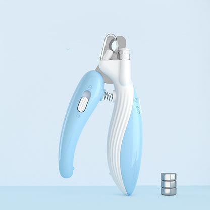 LED Pet Nail Clippers | Stainless Steel Claw Trimmer for Dogs & Cats