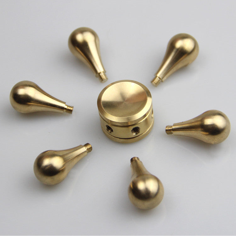 Pure Copper 6-Arm Gyro Spinning Top Fidget Toy | Premium EDC Desk Toy