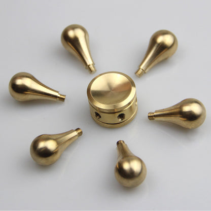 Pure Copper 6-Arm Gyro Spinning Top Fidget Toy | Premium EDC Desk Toy