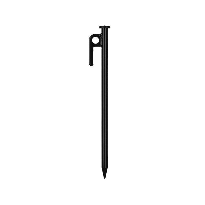 30cm Steel Tent Pegs – Heavy-Duty Camping Ground Stakes Black