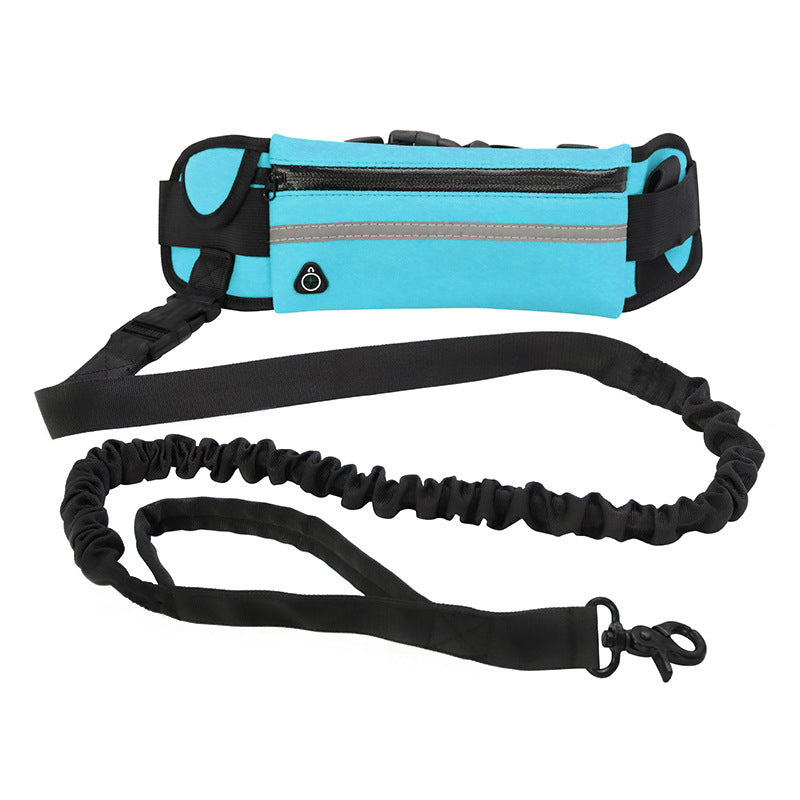 Hands-Free Dog Running Belt | Bungee Leash Waist Pack with Phone Pocket