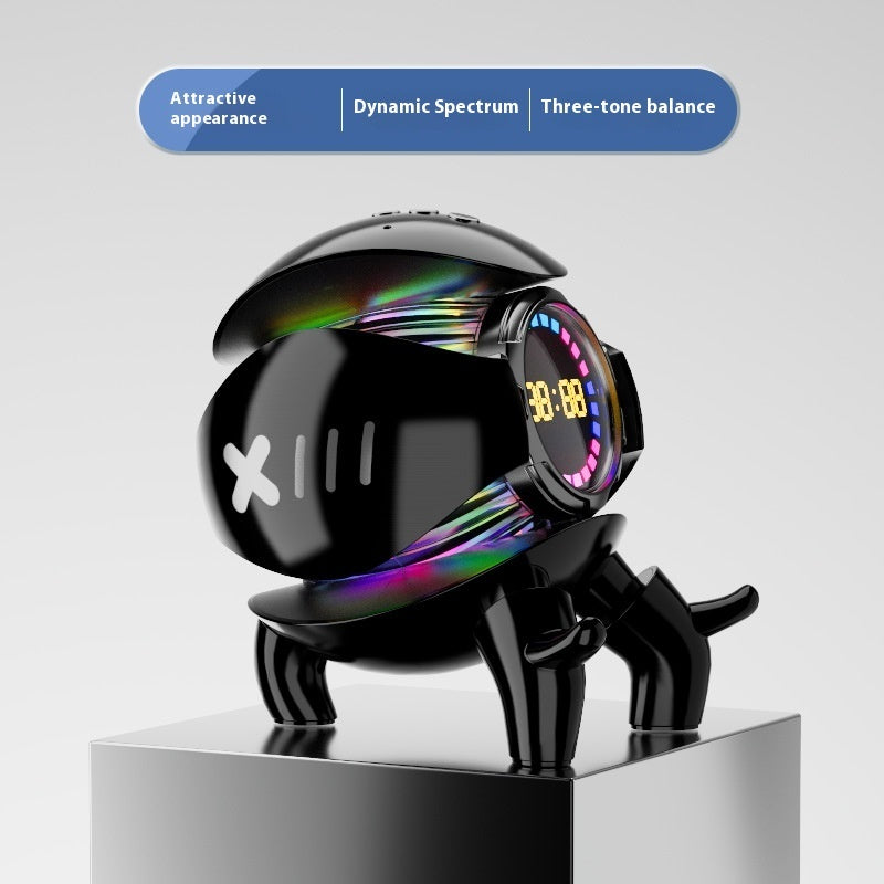 Mech Monster Bluetooth Speaker with Clock & RGB Light