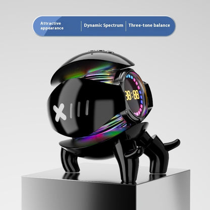 Mech Monster Bluetooth Speaker with Clock & RGB Light