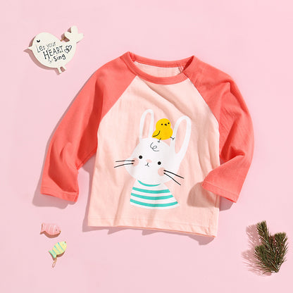 Kids Animal Print Long Sleeve Cotton T-Shirt – 13 Designs
