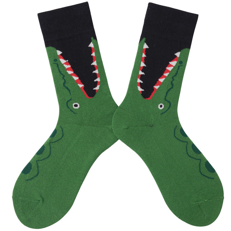 Unisex Animal Print Cartoon Tube Socks – 4 Designs