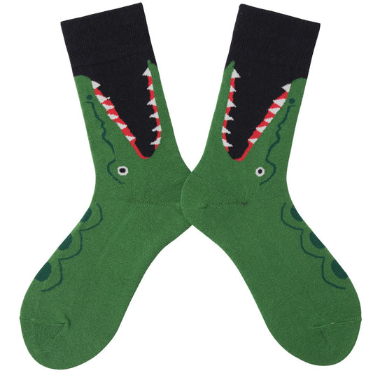 Unisex Animal Print Cartoon Tube Socks – 4 Designs